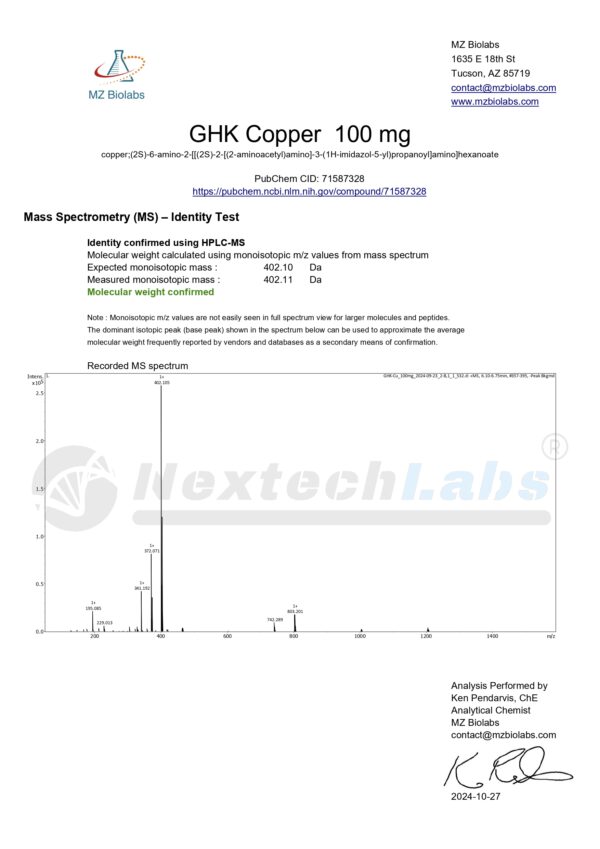 GHK-Cu - 100mg