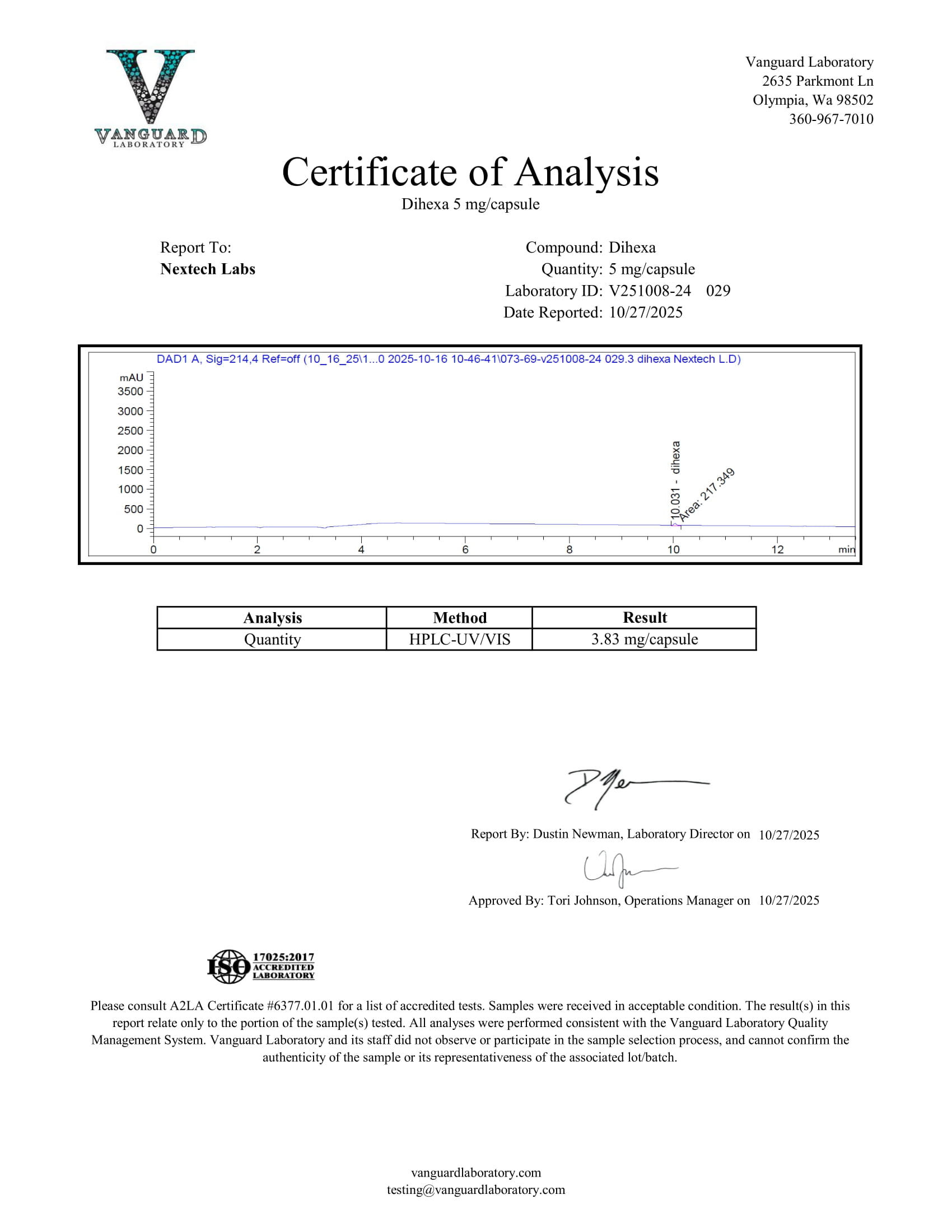 Dihexa 5mg x 30 Capsules - Image 2