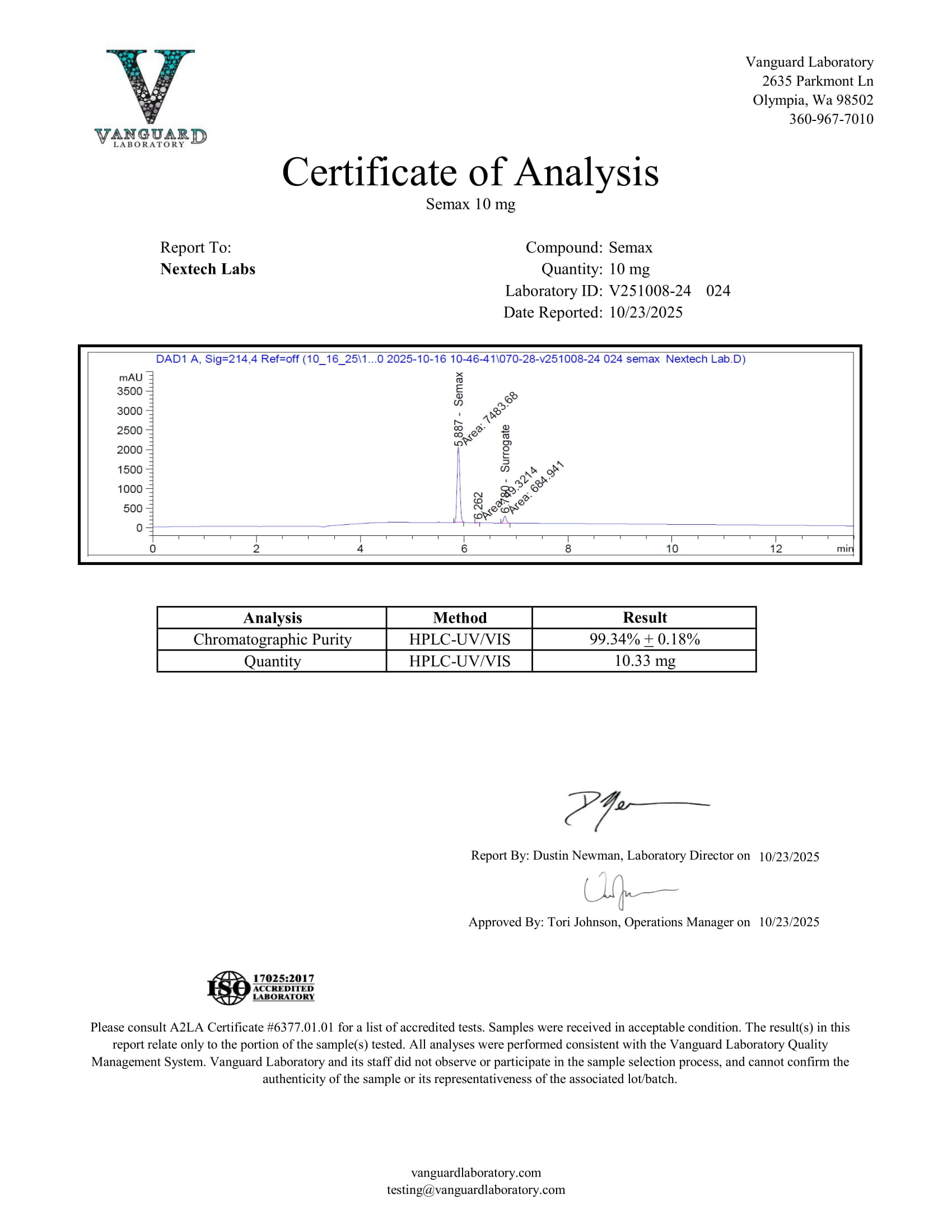 Semax - 10mg - Image 2